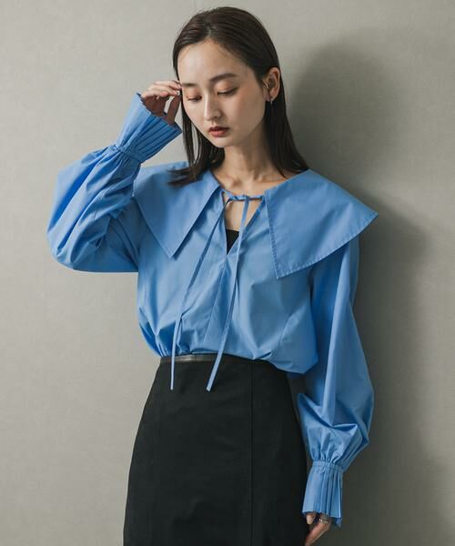 SENSE OF PLACE by URBAN RESEARCH / センスオブプレイス バイ アーバンリサーチ シャツ・ブラウス | ビッグカラーカフスプリーツブラウス | 詳細2