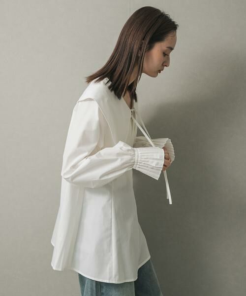 SENSE OF PLACE by URBAN RESEARCH / センスオブプレイス バイ アーバンリサーチ シャツ・ブラウス | ビッグカラーカフスプリーツブラウス | 詳細15