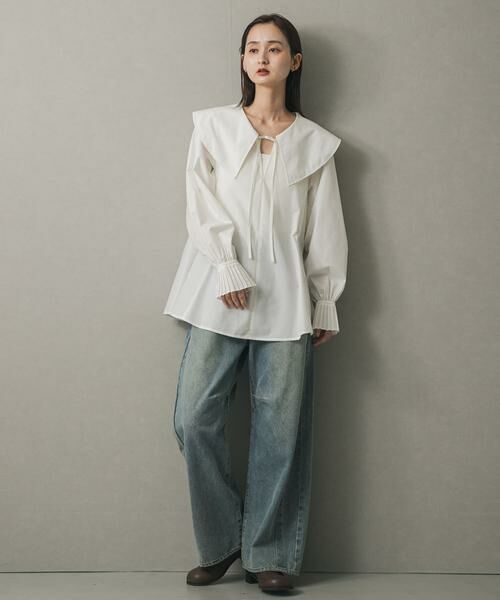 SENSE OF PLACE by URBAN RESEARCH / センスオブプレイス バイ アーバンリサーチ シャツ・ブラウス | ビッグカラーカフスプリーツブラウス | 詳細17