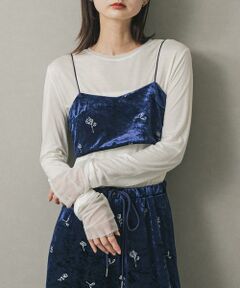 SENSE OF PLACE by URBAN RESEARCH / センスオブプレイス バイ アーバンリサーチ その他トップス | ベロアシシュウブラビスチェ