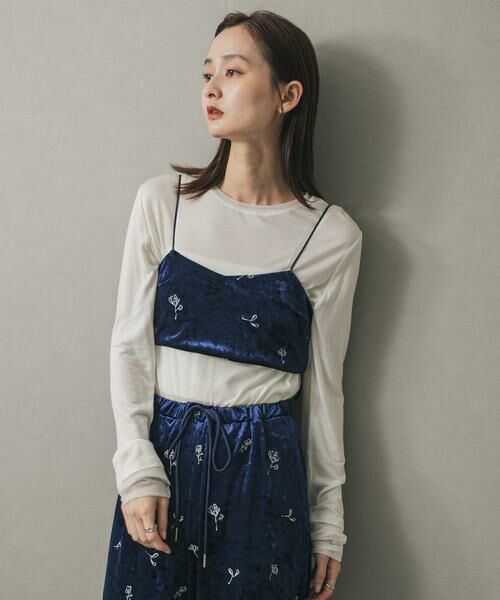 SENSE OF PLACE by URBAN RESEARCH / センスオブプレイス バイ アーバンリサーチ その他トップス | ベロアシシュウブラビスチェ | 詳細1