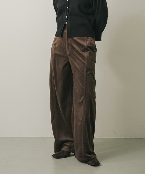 SENSE OF PLACE by URBAN RESEARCH / センスオブプレイス バイ アーバンリサーチ その他パンツ | ソフトコーデュロイパンツ(ブラウン)