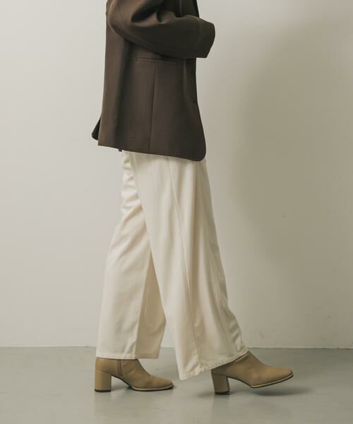 SENSE OF PLACE by URBAN RESEARCH / センスオブプレイス バイ アーバンリサーチ その他パンツ | ソフトコーデュロイパンツ(アイボリー)