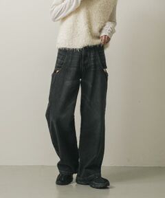 SENSE OF PLACE by URBAN RESEARCH / センスオブプレイス バイ アーバンリサーチ デニムパンツ | 『WEB/一部店舗限定サイズ』サイドカットアウトデニム