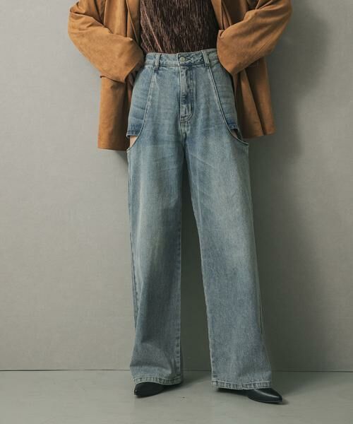 SENSE OF PLACE by URBAN RESEARCH / センスオブプレイス バイ アーバンリサーチ デニムパンツ | 『WEB/一部店舗限定サイズ』サイドカットアウトデニム | 詳細1