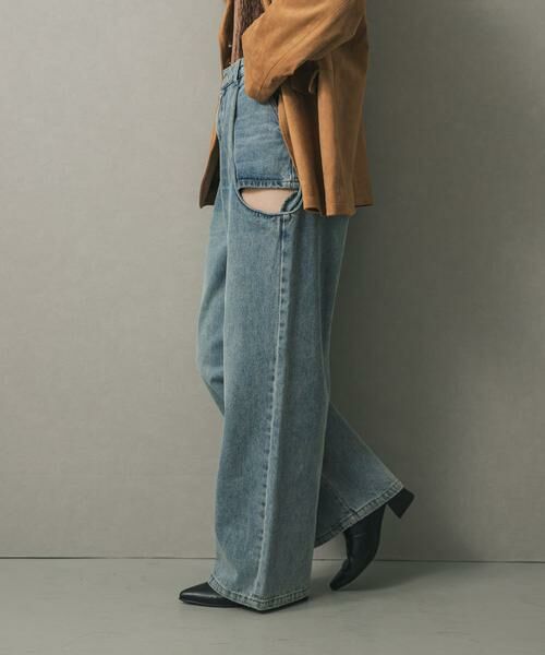 SENSE OF PLACE by URBAN RESEARCH / センスオブプレイス バイ アーバンリサーチ デニムパンツ | 『WEB/一部店舗限定サイズ』サイドカットアウトデニム | 詳細2