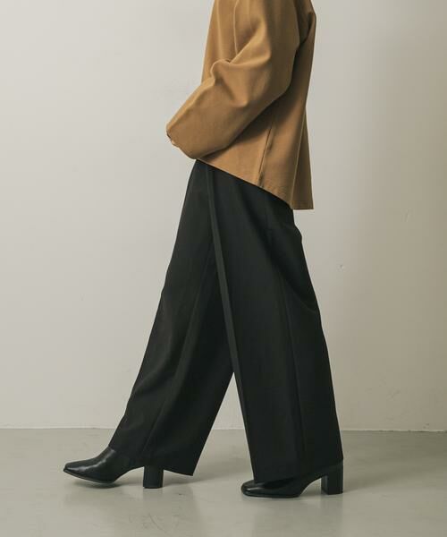 SENSE OF PLACE by URBAN RESEARCH / センスオブプレイス バイ アーバンリサーチ その他パンツ | 『WEB/一部店舗限定』ワイドイージーパンツ(ブラック)