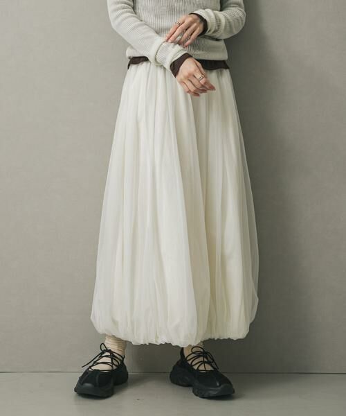 SENSE OF PLACE by URBAN RESEARCH / センスオブプレイス バイ アーバンリサーチ スカート | チュールバルーンスカート | 詳細1