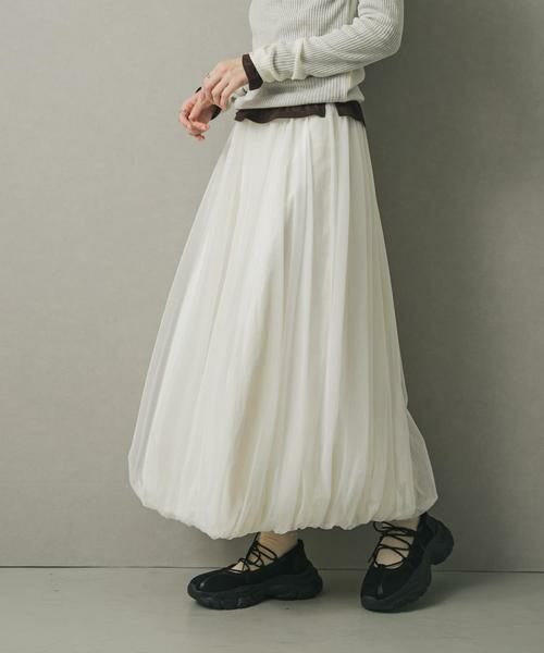 SENSE OF PLACE by URBAN RESEARCH / センスオブプレイス バイ アーバンリサーチ スカート | チュールバルーンスカート | 詳細2