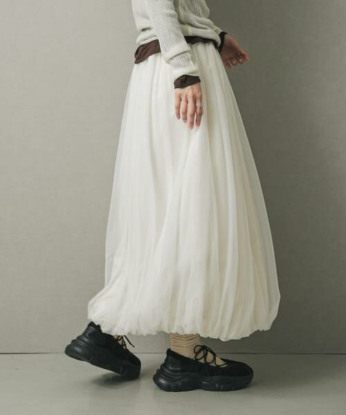 SENSE OF PLACE by URBAN RESEARCH / センスオブプレイス バイ アーバンリサーチ スカート | チュールバルーンスカート | 詳細3