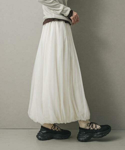 SENSE OF PLACE by URBAN RESEARCH / センスオブプレイス バイ アーバンリサーチ スカート | チュールバルーンスカート | 詳細4