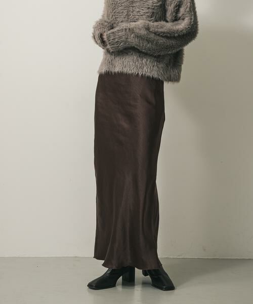 SENSE OF PLACE by URBAN RESEARCH / センスオブプレイス バイ アーバンリサーチ スカート | サテンアイラインスカート | 詳細1