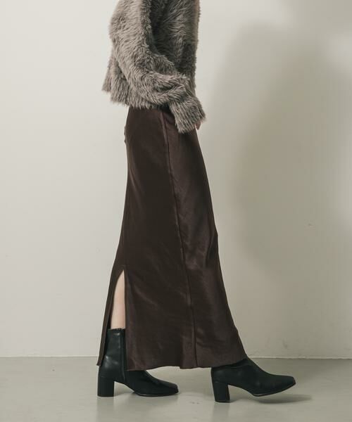 SENSE OF PLACE by URBAN RESEARCH / センスオブプレイス バイ アーバンリサーチ スカート | サテンアイラインスカート | 詳細2