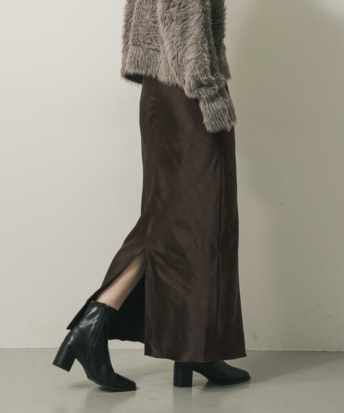 SENSE OF PLACE by URBAN RESEARCH / センスオブプレイス バイ アーバンリサーチ スカート | サテンアイラインスカート | 詳細3