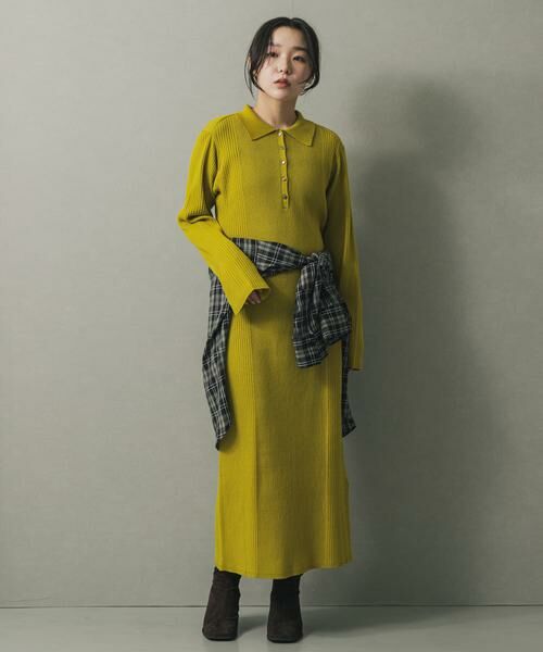 SENSE OF PLACE by URBAN RESEARCH / センスオブプレイス バイ アーバンリサーチ ワンピース | エリツキリブニットワンピース | 詳細1