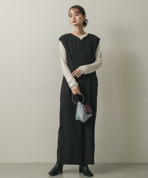 SENSE OF PLACE by URBAN RESEARCH / センスオブプレイス バイ アーバンリサーチ サロペット・オールインワン | ウエストタックハートネックロンパース | 詳細2