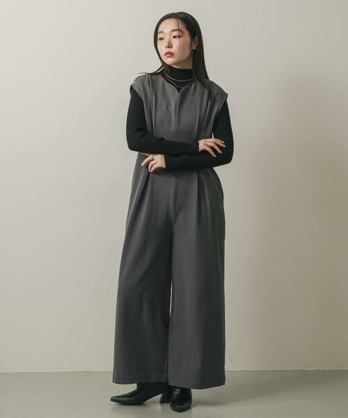 SENSE OF PLACE by URBAN RESEARCH / センスオブプレイス バイ アーバンリサーチ サロペット・オールインワン | ウエストタックハートネックロンパース | 詳細7