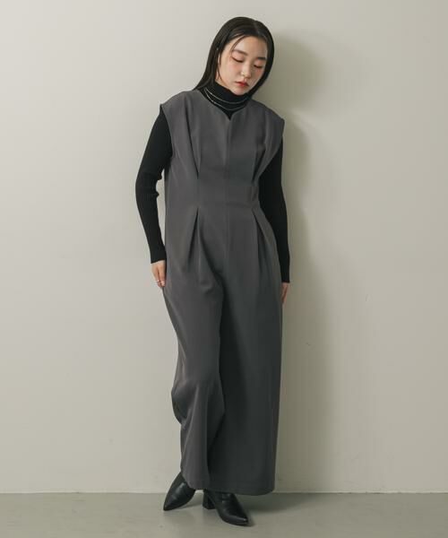 SENSE OF PLACE by URBAN RESEARCH / センスオブプレイス バイ アーバンリサーチ サロペット・オールインワン | ウエストタックハートネックロンパース | 詳細8