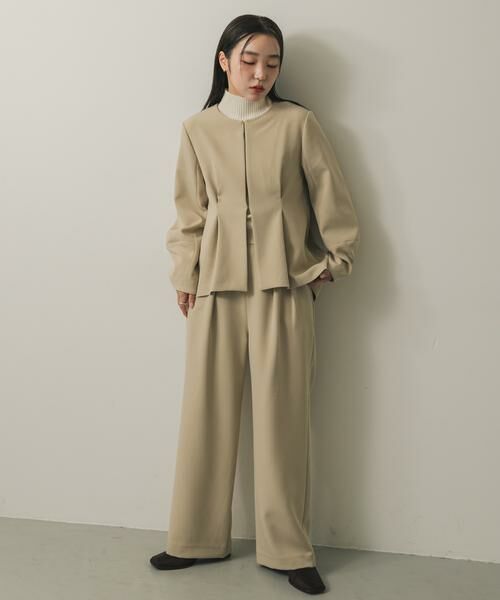 SENSE OF PLACE by URBAN RESEARCH / センスオブプレイス バイ アーバンリサーチ セットアップ | ウエストタックジャケットセットアップ | 詳細25