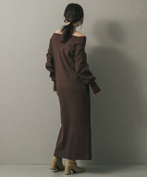 SENSE OF PLACE by URBAN RESEARCH / センスオブプレイス バイ アーバンリサーチ ワンピース | オフショルハーフジップワンピース | 詳細4