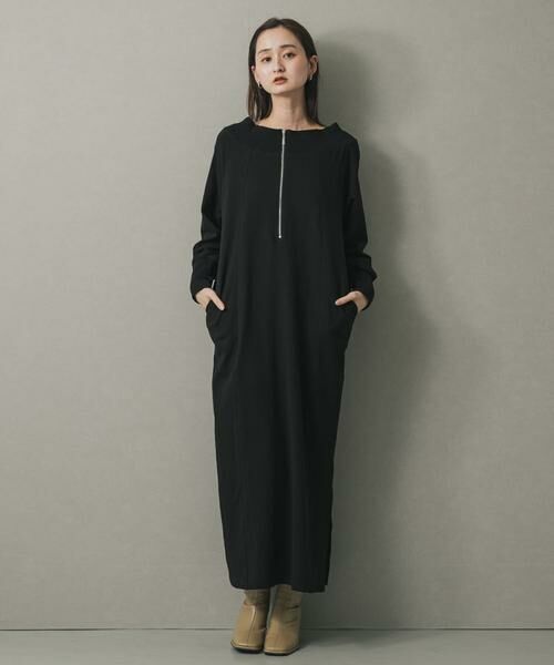 SENSE OF PLACE by URBAN RESEARCH / センスオブプレイス バイ アーバンリサーチ ワンピース | オフショルハーフジップワンピース | 詳細12