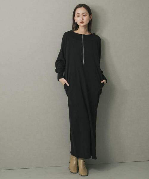 SENSE OF PLACE by URBAN RESEARCH / センスオブプレイス バイ アーバンリサーチ ワンピース | オフショルハーフジップワンピース | 詳細13
