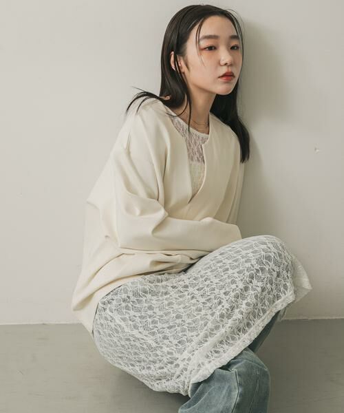 SENSE OF PLACE by URBAN RESEARCH / センスオブプレイス バイ アーバンリサーチ ワンピース | バックオープンレイヤードレースワンピース | 詳細2