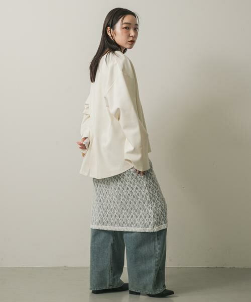 SENSE OF PLACE by URBAN RESEARCH / センスオブプレイス バイ アーバンリサーチ ワンピース | バックオープンレイヤードレースワンピース | 詳細4