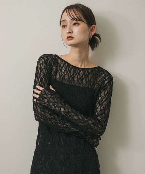 SENSE OF PLACE by URBAN RESEARCH / センスオブプレイス バイ アーバンリサーチ ワンピース | バックオープンレイヤードレースワンピース | 詳細7