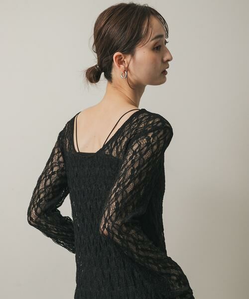 SENSE OF PLACE by URBAN RESEARCH / センスオブプレイス バイ アーバンリサーチ ワンピース | バックオープンレイヤードレースワンピース | 詳細8