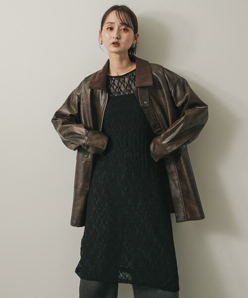 SENSE OF PLACE by URBAN RESEARCH / センスオブプレイス バイ アーバンリサーチ ワンピース | バックオープンレイヤードレースワンピース | 詳細9