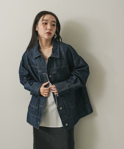 SENSE OF PLACE by URBAN RESEARCH / センスオブプレイス バイ アーバンリサーチ Gジャン・デニムジャケット | ルーズデニムジャケット | 詳細10