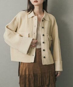 SENSE OF PLACE by URBAN RESEARCH / センスオブプレイス バイ アーバンリサーチ その他アウター | ニットショートジャケット