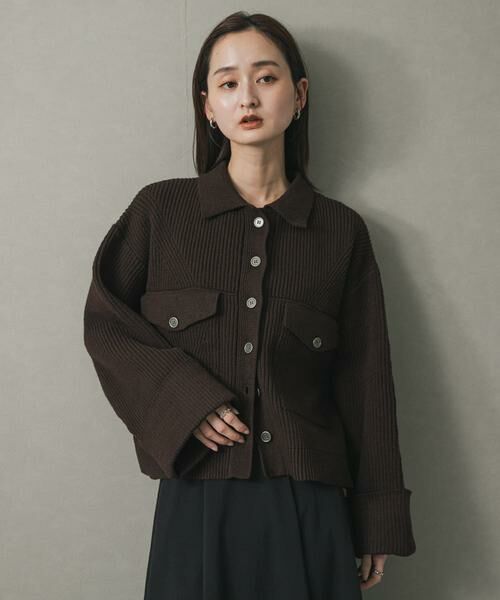 SENSE OF PLACE by URBAN RESEARCH / センスオブプレイス バイ アーバンリサーチ その他アウター | ニットショートジャケット | 詳細2