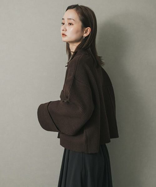 SENSE OF PLACE by URBAN RESEARCH / センスオブプレイス バイ アーバンリサーチ その他アウター | ニットショートジャケット | 詳細3