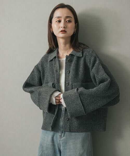 SENSE OF PLACE by URBAN RESEARCH / センスオブプレイス バイ アーバンリサーチ その他アウター | ニットショートジャケット | 詳細10