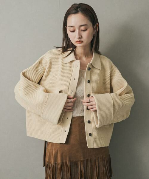 SENSE OF PLACE by URBAN RESEARCH / センスオブプレイス バイ アーバンリサーチ その他アウター | ニットショートジャケット | 詳細21