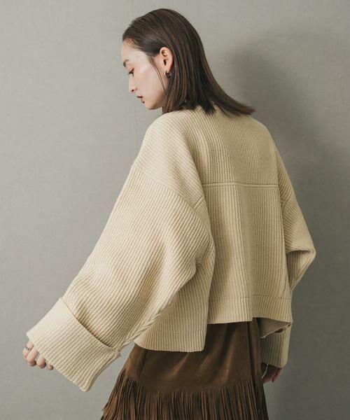 SENSE OF PLACE by URBAN RESEARCH / センスオブプレイス バイ アーバンリサーチ その他アウター | ニットショートジャケット | 詳細23