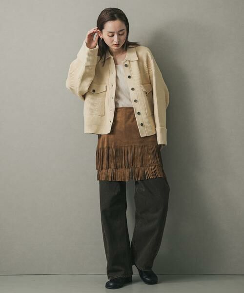 SENSE OF PLACE by URBAN RESEARCH / センスオブプレイス バイ アーバンリサーチ その他アウター | ニットショートジャケット | 詳細24