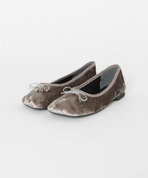 SENSE OF PLACE by URBAN RESEARCH / センスオブプレイス バイ アーバンリサーチ バレエシューズ | ベロアスクエアフラットシューズ | 詳細18