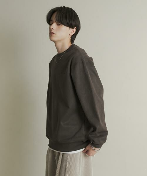 SENSE OF PLACE by URBAN RESEARCH / センスオブプレイス バイ アーバンリサーチ スウェット | シシュウフェイクスエードクルーネックスウェット | 詳細3