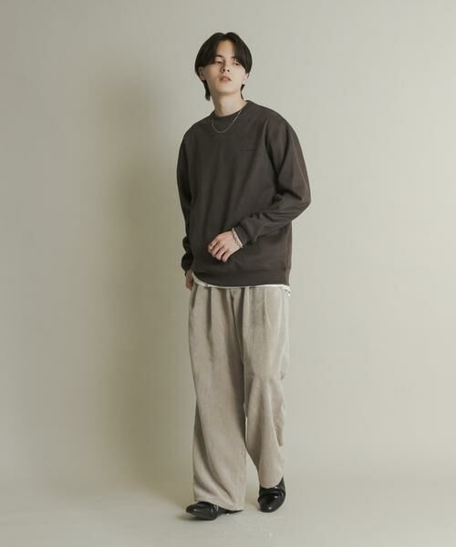 SENSE OF PLACE by URBAN RESEARCH / センスオブプレイス バイ アーバンリサーチ スウェット | シシュウフェイクスエードクルーネックスウェット | 詳細5