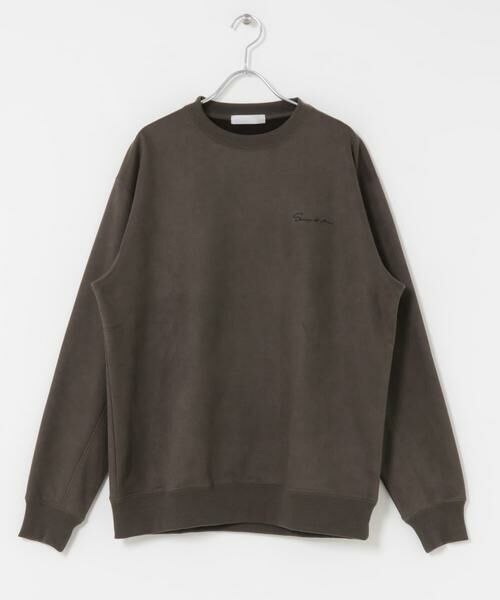SENSE OF PLACE by URBAN RESEARCH / センスオブプレイス バイ アーバンリサーチ スウェット | シシュウフェイクスエードクルーネックスウェット | 詳細8