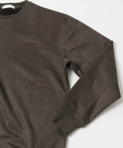 SENSE OF PLACE by URBAN RESEARCH / センスオブプレイス バイ アーバンリサーチ スウェット | シシュウフェイクスエードクルーネックスウェット | 詳細9