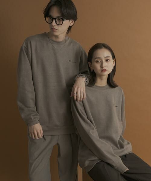 SENSE OF PLACE by URBAN RESEARCH / センスオブプレイス バイ アーバンリサーチ スウェット | シシュウフェイクスエードクルーネックスウェット | 詳細13