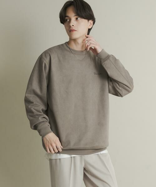 SENSE OF PLACE by URBAN RESEARCH / センスオブプレイス バイ アーバンリサーチ スウェット | シシュウフェイクスエードクルーネックスウェット | 詳細22