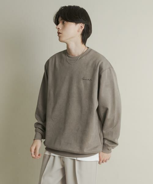 SENSE OF PLACE by URBAN RESEARCH / センスオブプレイス バイ アーバンリサーチ スウェット | シシュウフェイクスエードクルーネックスウェット | 詳細23