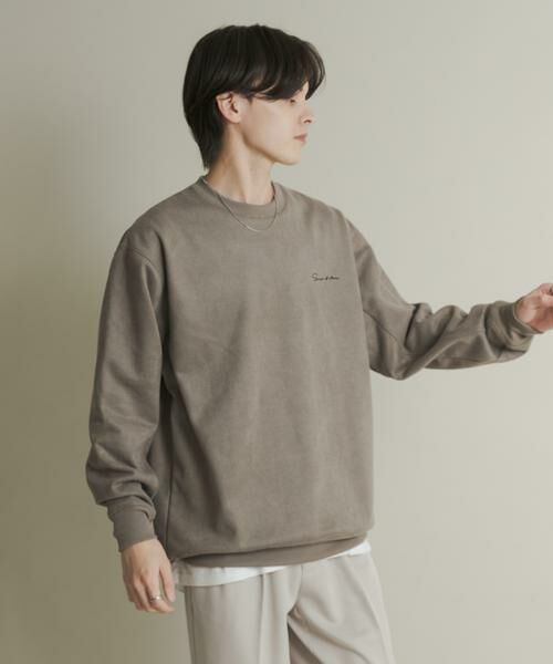 SENSE OF PLACE by URBAN RESEARCH / センスオブプレイス バイ アーバンリサーチ スウェット | シシュウフェイクスエードクルーネックスウェット | 詳細25