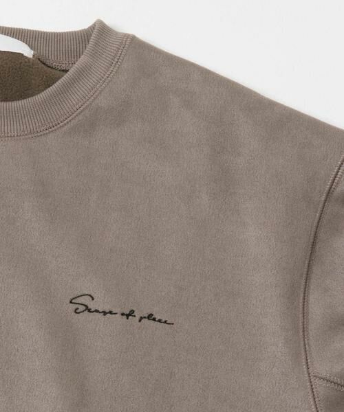SENSE OF PLACE by URBAN RESEARCH / センスオブプレイス バイ アーバンリサーチ スウェット | シシュウフェイクスエードクルーネックスウェット | 詳細28