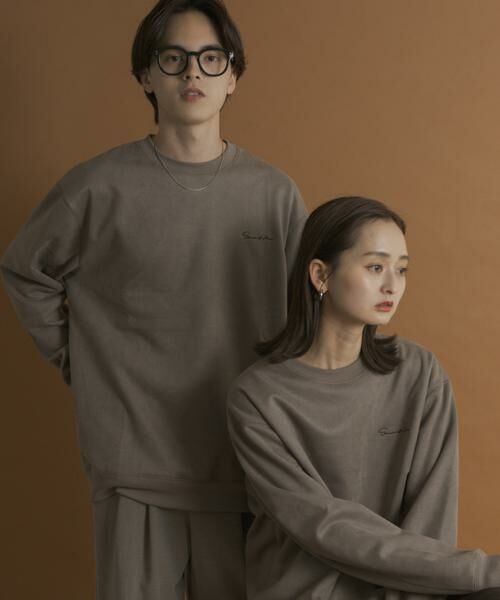 SENSE OF PLACE by URBAN RESEARCH / センスオブプレイス バイ アーバンリサーチ スウェット | シシュウフェイクスエードクルーネックスウェット | 詳細14